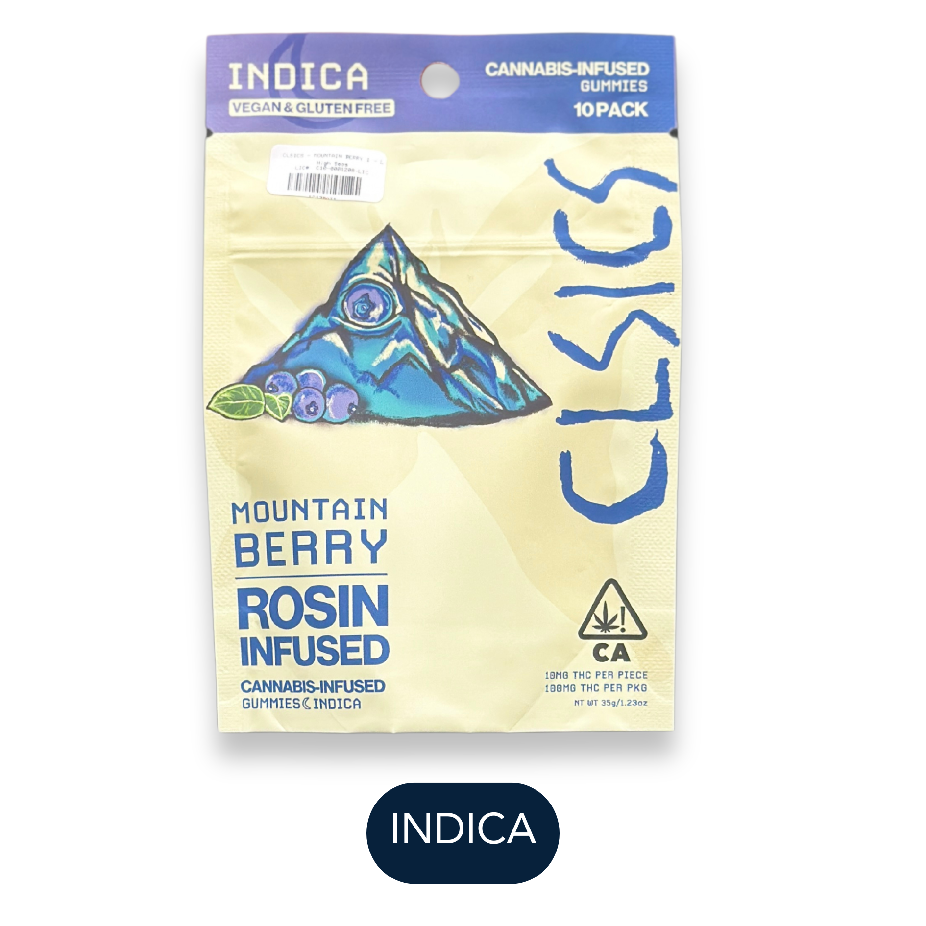 CLSICS - Mountain Berry - Live Rosin Gummies - 10pk - 100mg