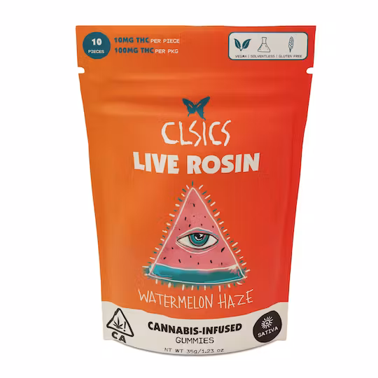 CLSICS Rosin 10pk Gummies Watermelon Haze