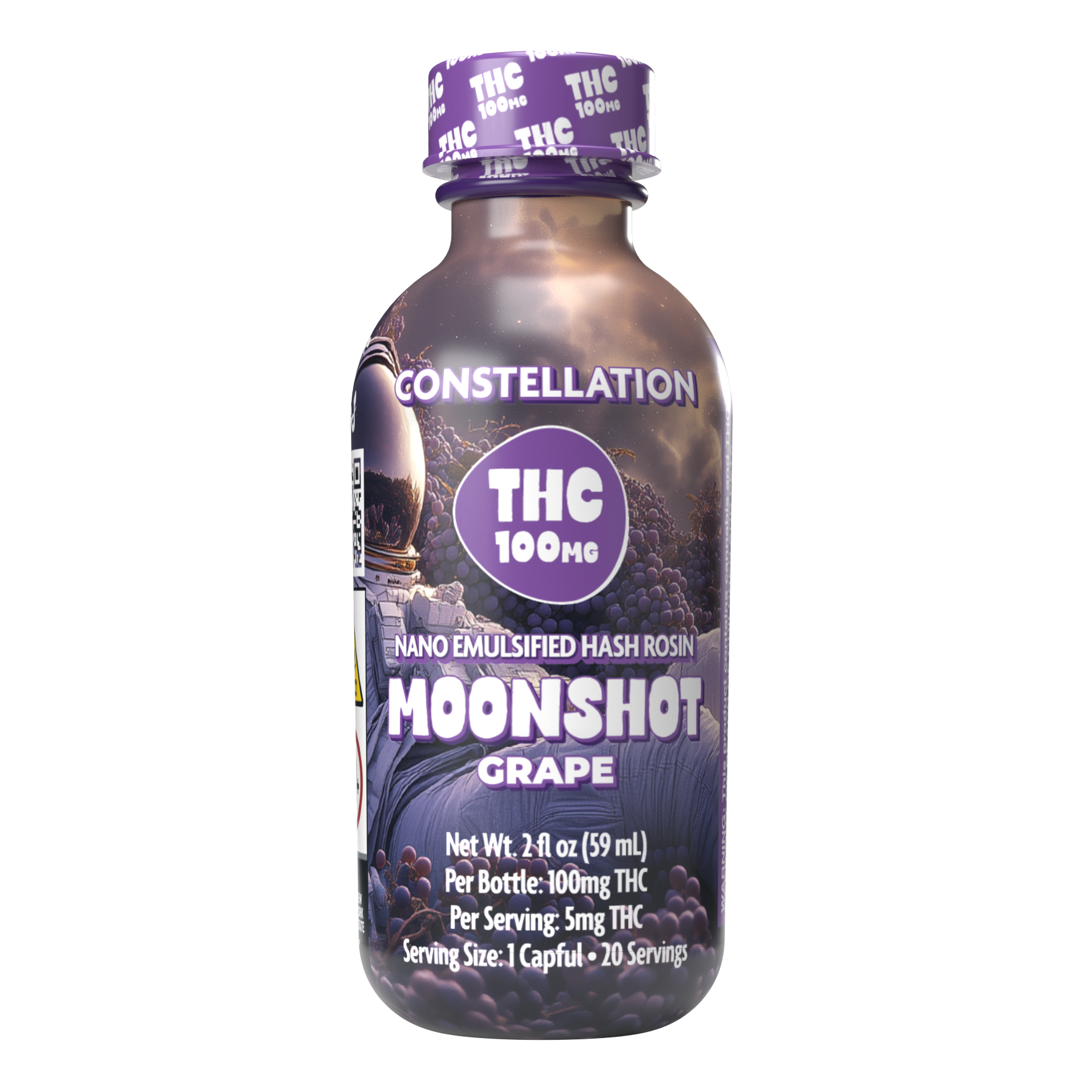 Moonshot | Edible | Rosin Shot - Grape | 100mg