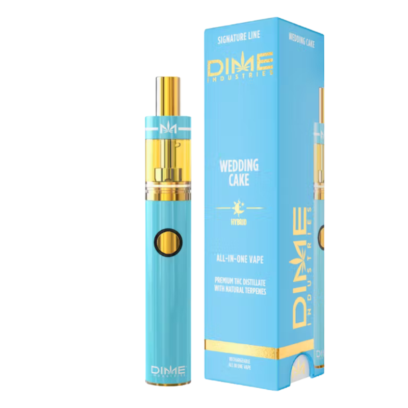 DIME Industries Wedding Cake All-In-One Vapes Strain (hybrid), 1g