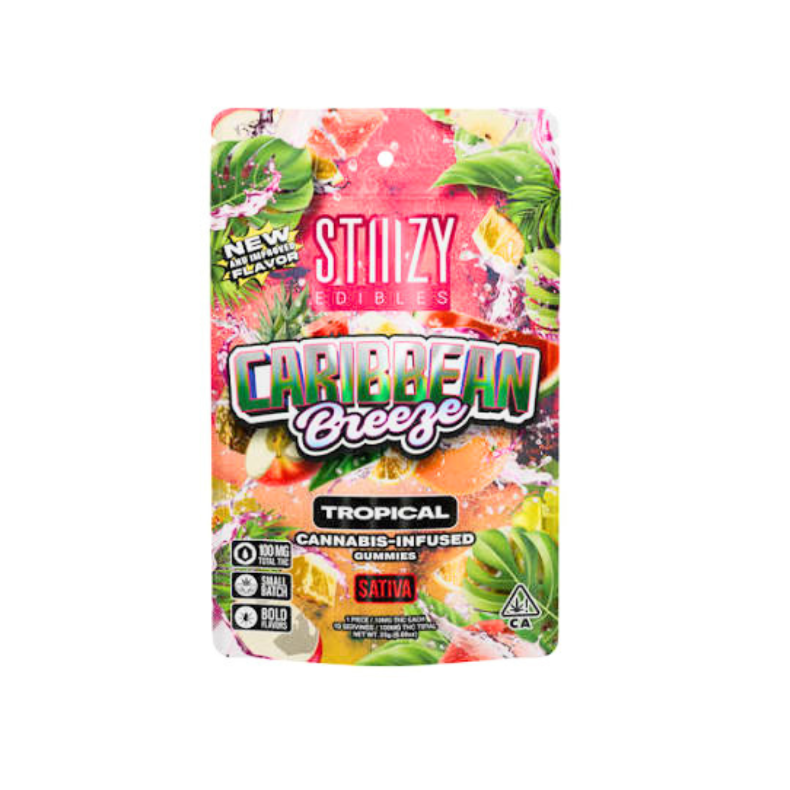 - CARIBBEAN BREEZE - Gummies 100mg THC Edibles