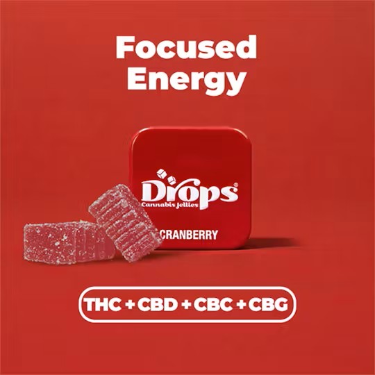 Drops Cranberry THC:CBD:CBC:CBG single