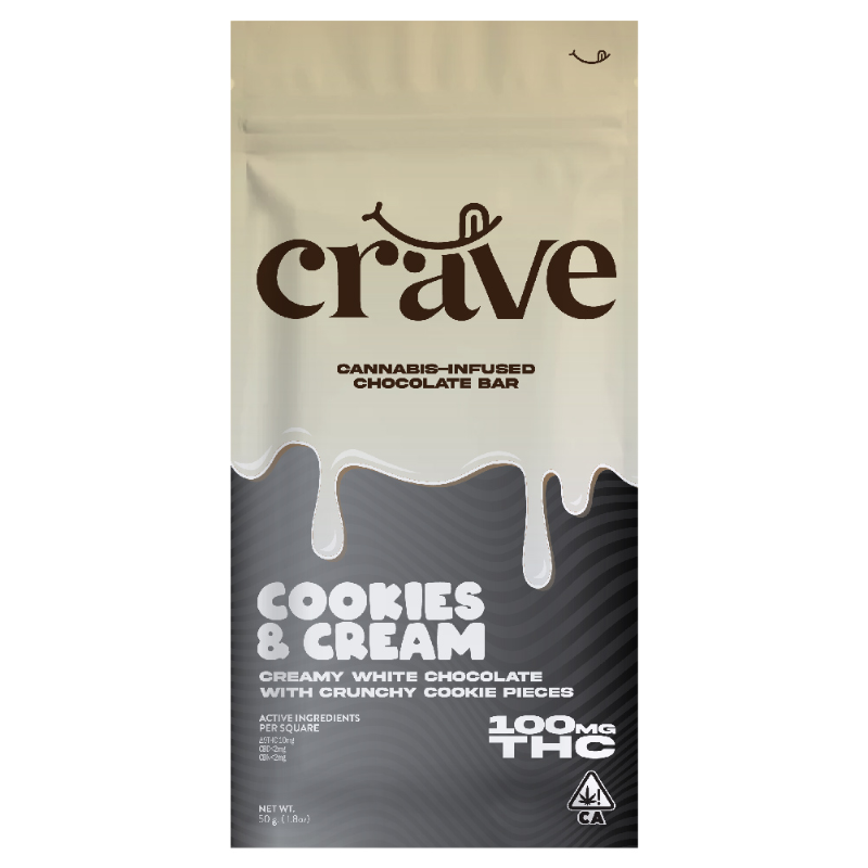 Crave - Cookies and Cream Chocolate 100mg