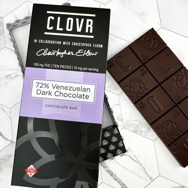 CLOVR Venezuelan Dark Chocolate Bar 100mg