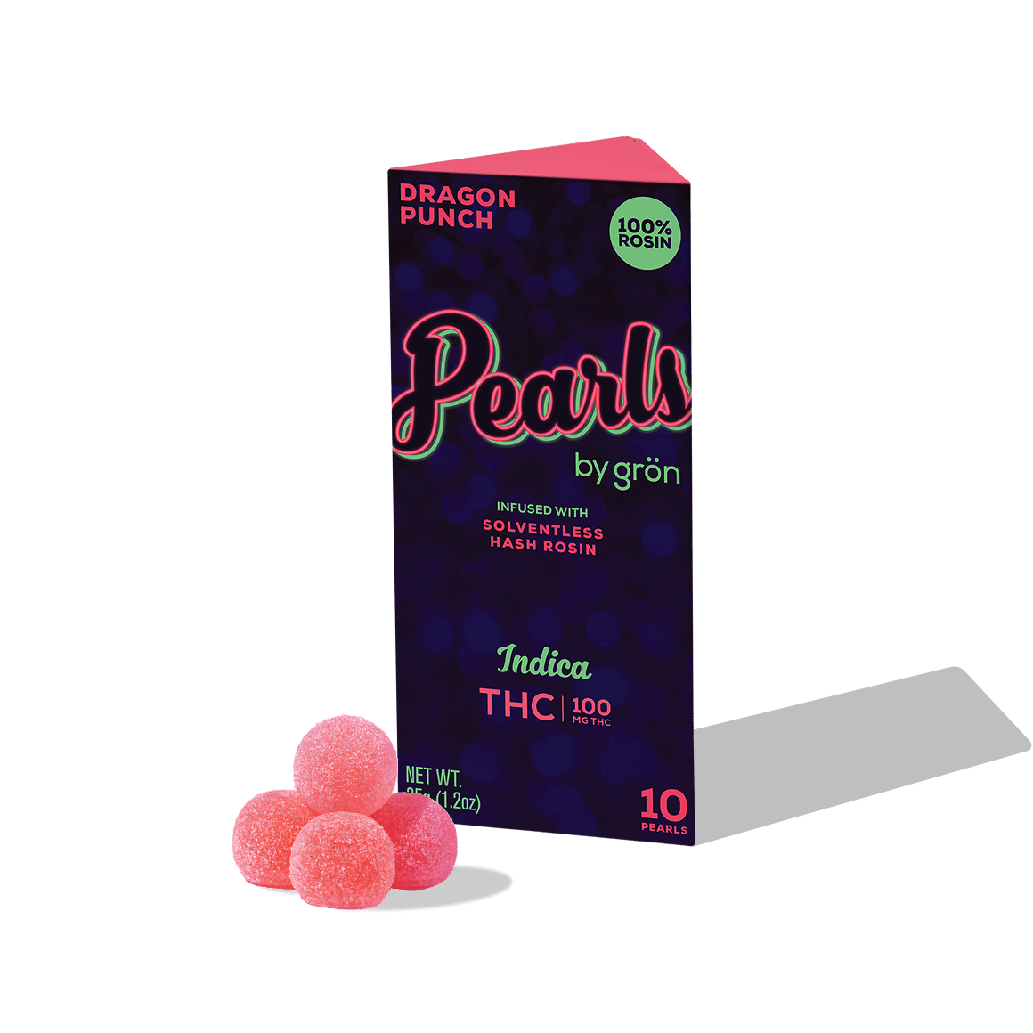 Grön | Rosin Pearls | Dragon Punch | 100mg