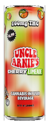 UNCLE ARNIE'S: Cherry Limeade Soda 100mg/12oz (H)
