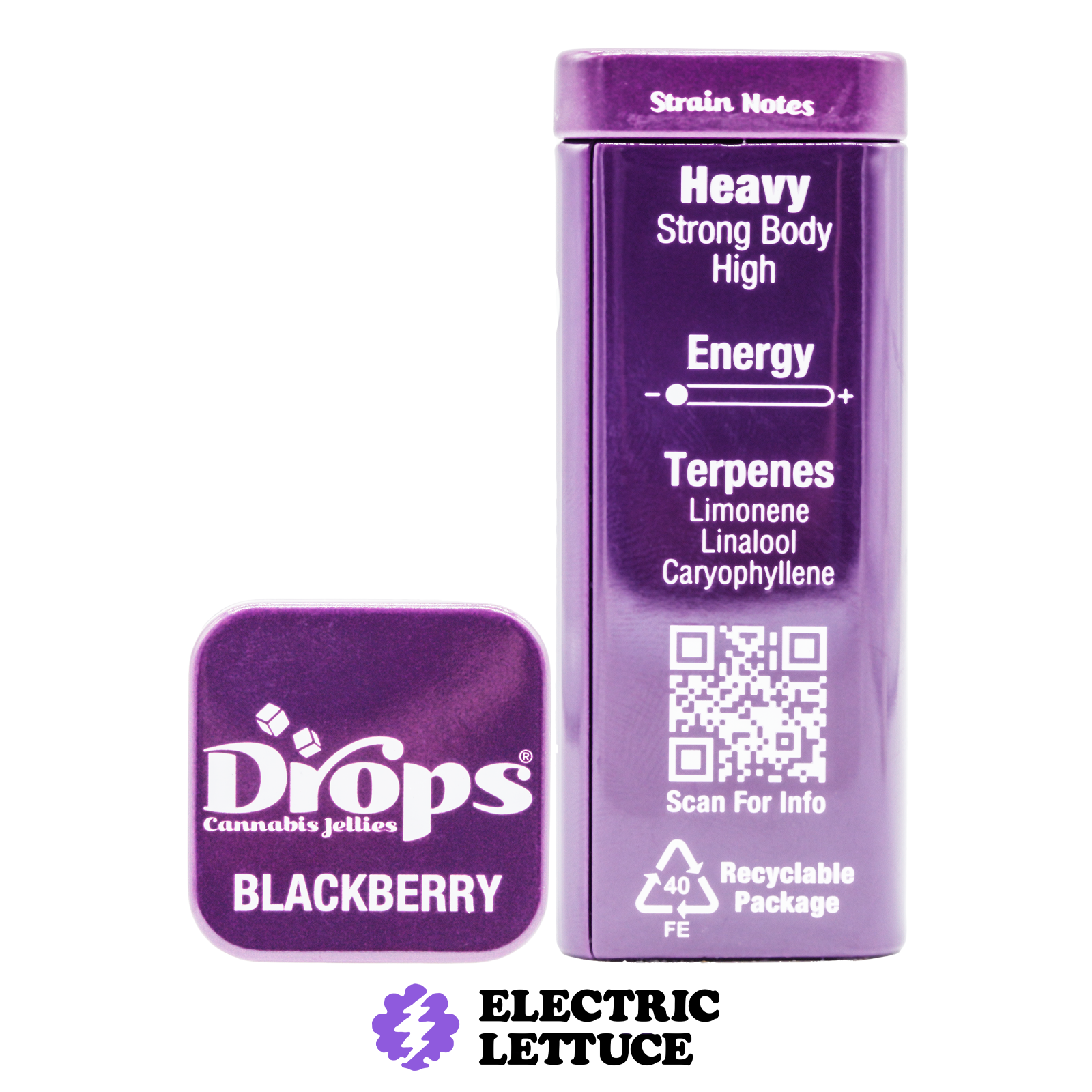 Drops Blackberry 2:1 Gummy 20pk 100mg