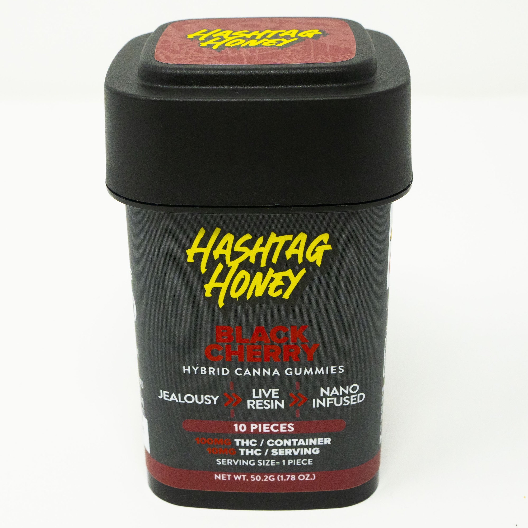 Black Cherry 10mg Gummies 10 Pack | Hashtag Honey