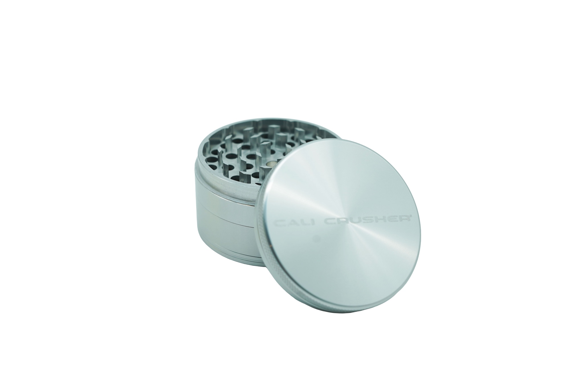 Cali Crusher O.G. | Four Piece Grinder | Silver 2.5"