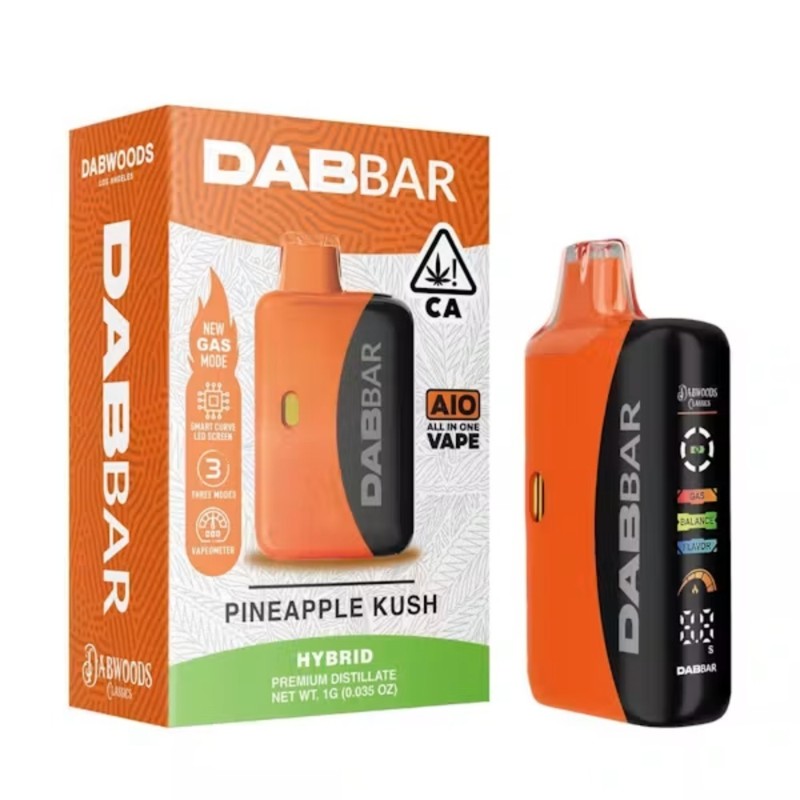 Dabwoods Pineapple Kush (H) Distillate AIO 1g