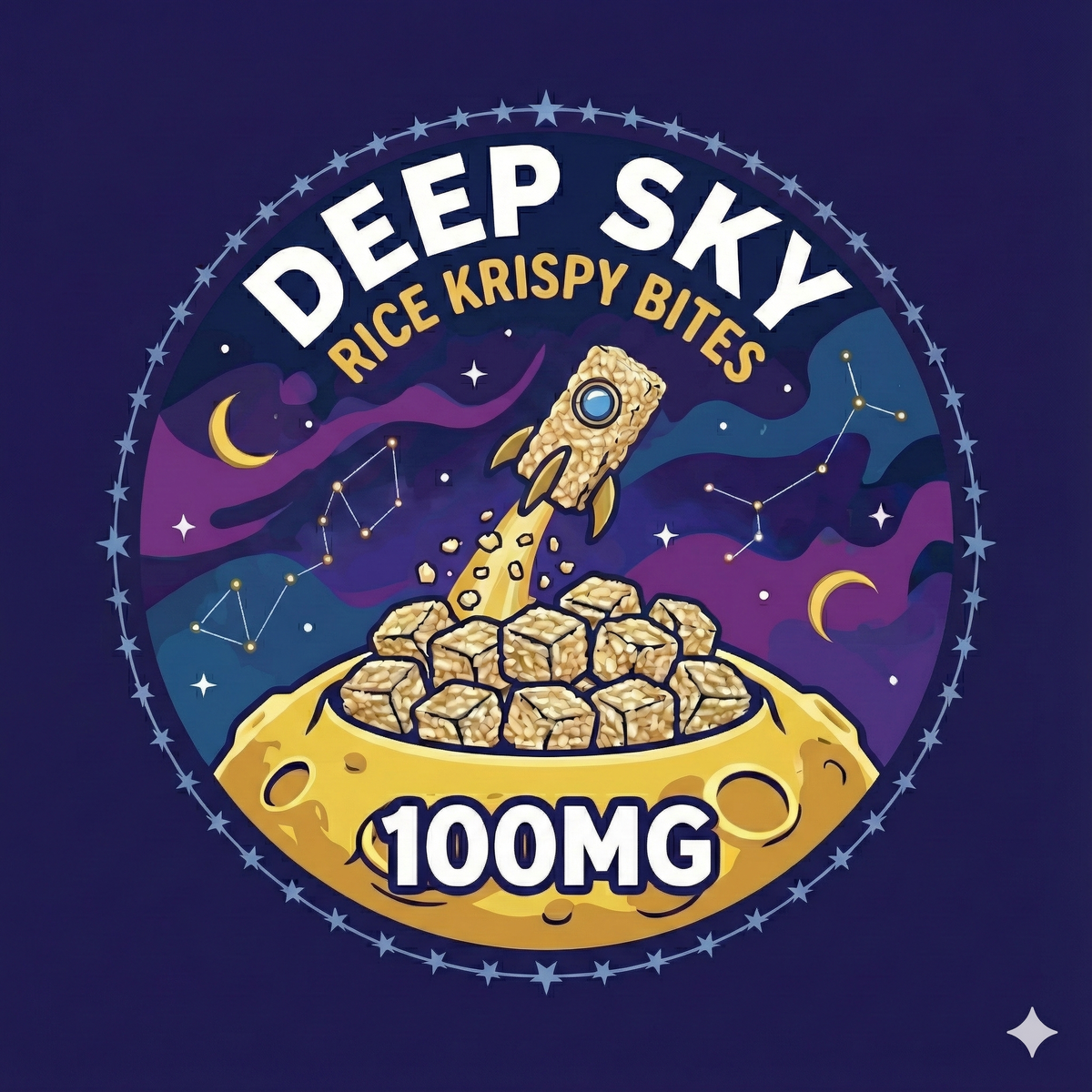 Deep Sky - Rice Krispy Bites - 100mg (10 x 10mg)
