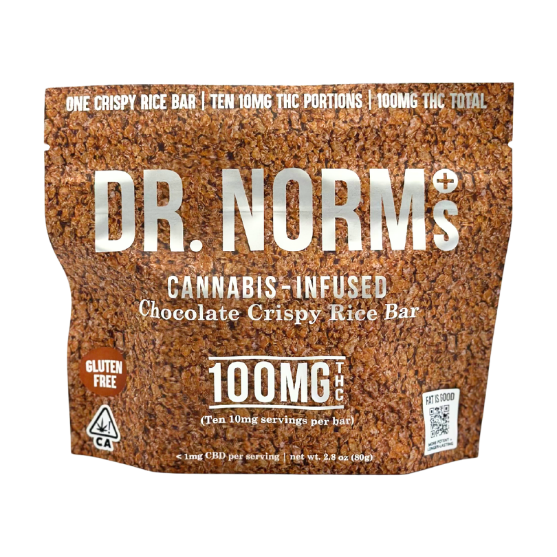 Dr. Norms - Chocolate - Rice Krispy - Edible - 100mg