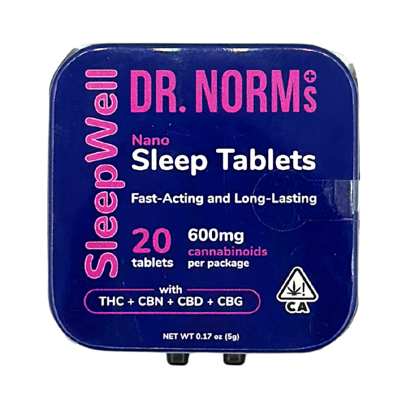 Dr. Norms - Sleep Well Nano Tablets - THC:CBN:CBD:CBG - 20pk - 200mg