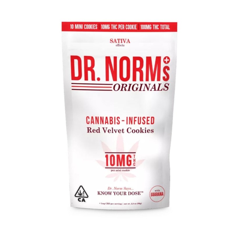 Dr. Norm's Red Velvet (S) Cookies 10pk 100mg