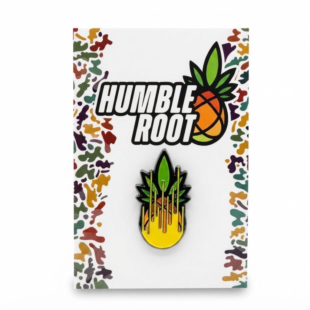 Drippy Pineapple Enamel Pin - Humble Root picture