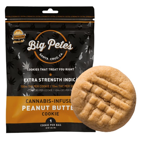BIG PETE'S: Peanut Butter Extra Strength 100mg Peanut Butter Cookie (I)