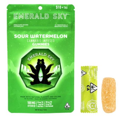 EMERALD SKY: Sour Watermelon 10-Piece/100mg (H)