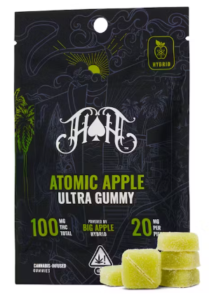 HEAVY HITTERS: Atomic Apple Ultra Potent Gummies 100mg (H)