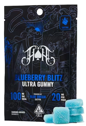 HEAVY HITTERS: Blueberry Blitz Ultra Potent Gummies 100mg (S)