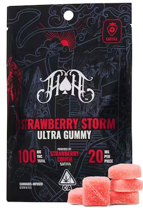 HEAVY HITTERS: Strawberry Storm Ultra Potent Gummies 100mg (S)