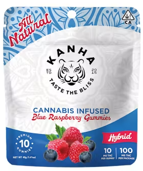 KANHA: Blue Raspberry Gummies 100mg/10-Piece (H)