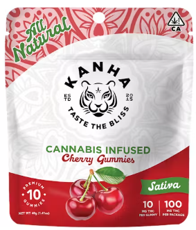 KANHA: Cherry Gummies 100mg/10-Piece (S)