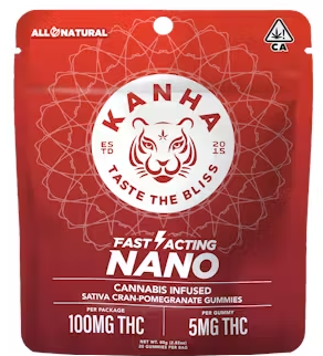 KANHA: NANO Cran-Pomegranate Punch Gummies 100mg/10-Piece (S)