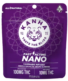 KANHA: NANO Galactic Grape Gummies 100mg/10-Piece (I)