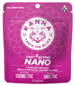 KANHA: NANO Passionfruit Paradise Gummies 100mg/20-Piece (I)