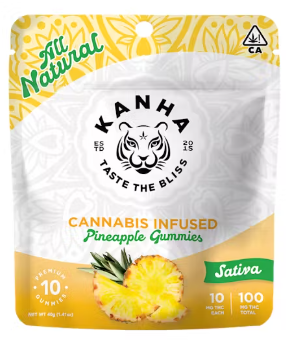 KANHA: Pineapple Gummies 100mg/10-Piece (S)