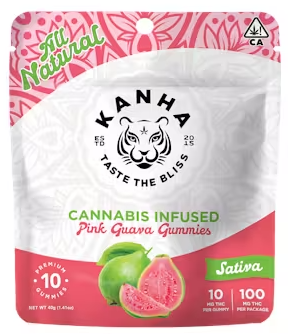 KANHA: Pink Guava Gummies 100mg/10-Piece (S)