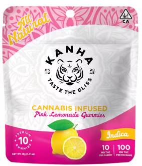 KANHA: Pink Lemonade Gummies 100mg/10-Piece (I)