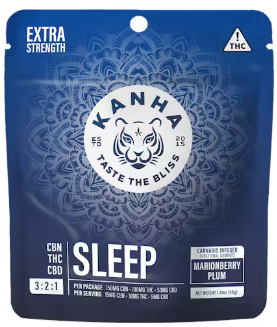 KANHA: Sleep Marionberry Plum 3:2:1 (CBN:THC:CBD) Gummies 100mg/10-Piece (I)