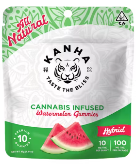 KANHA: Watermelon Gummies 100mg/10-Piece (H)