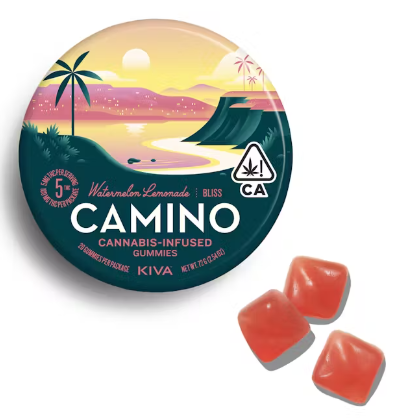 5mg Camino 'Bliss' Watermelon Lemonade Gummies 100mg THC total