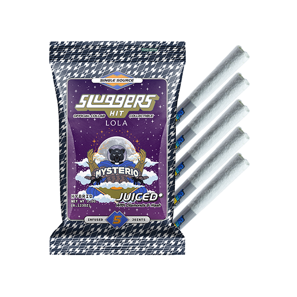 Sluggers Diamond Infused 5pk Prerolls 3.5g Mysterio