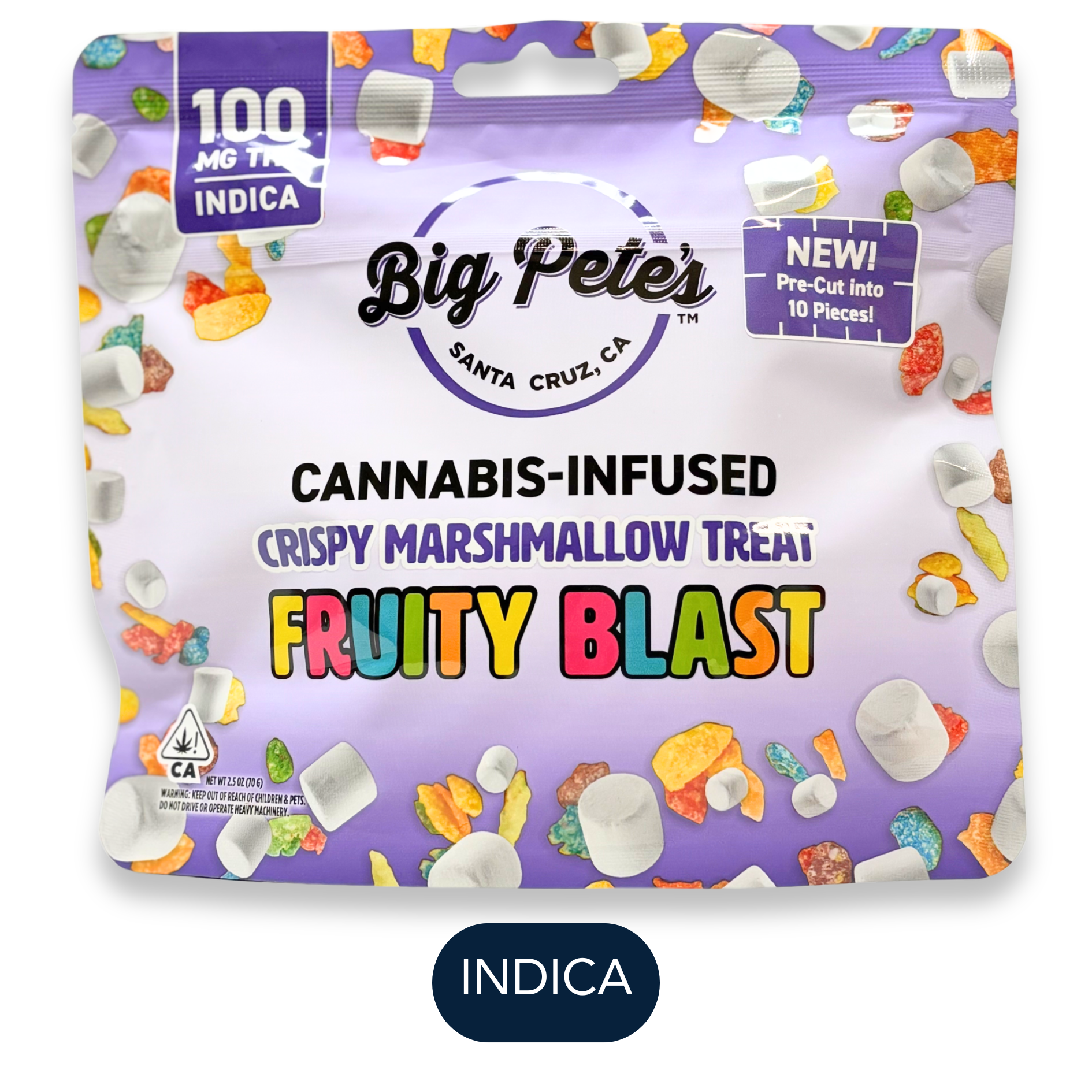 Big Pete's - Fruity Blast Indica - Marshmallow Treat - 100mg