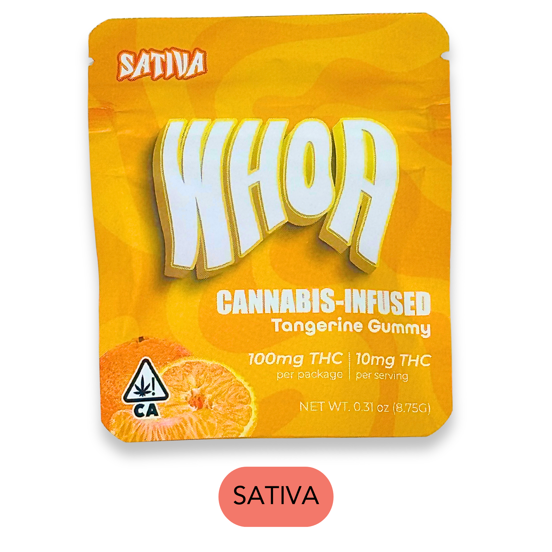 Whoa - Tangerine - Gummies - 100mg - 10pk