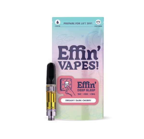 Effin' 14:1:1 Deep Sleep Dreamy Dark Cherry 1g Cartridge (THC:CBN:CBG)