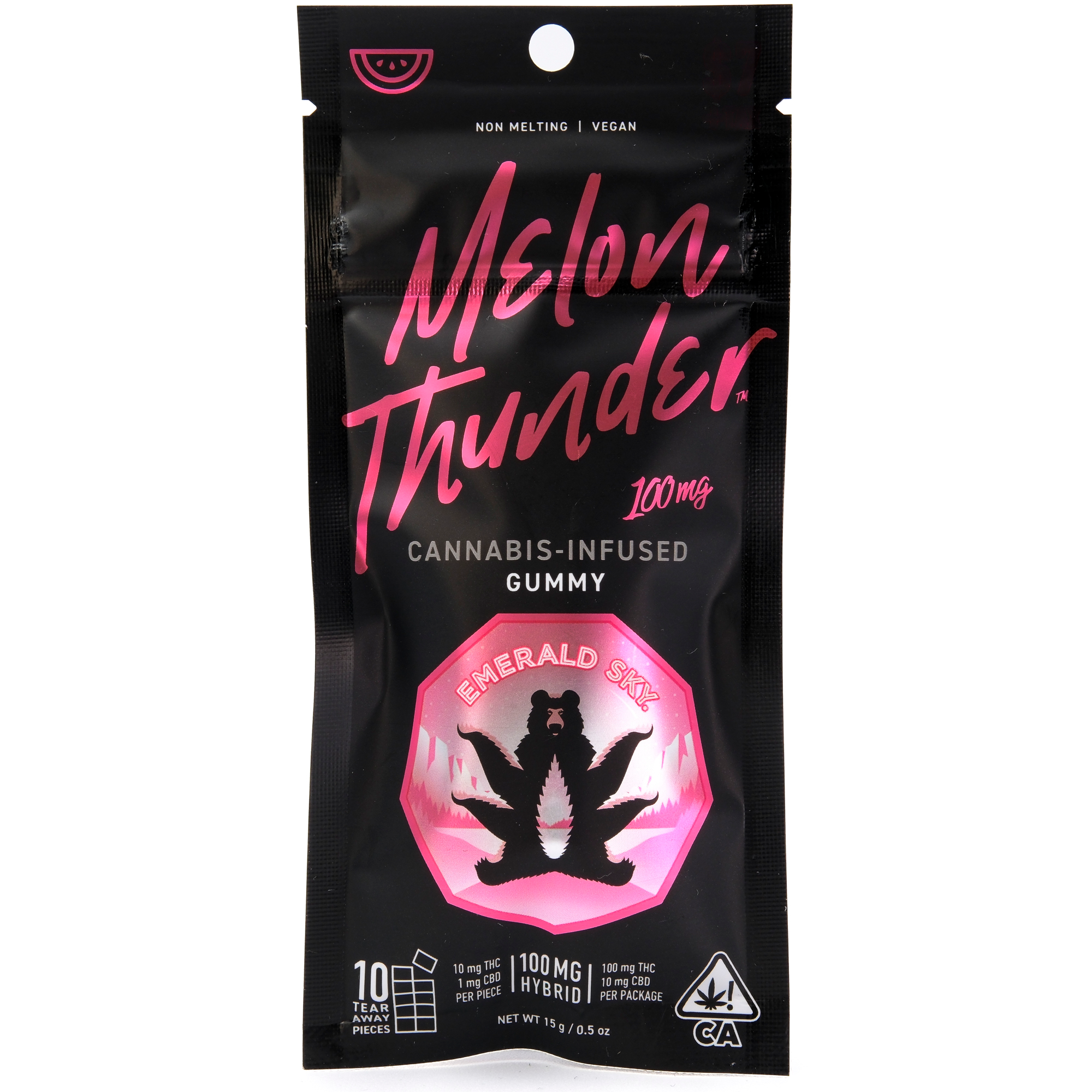Melon Thunder (H) Single GUMMY 100mg - Emerald Sky