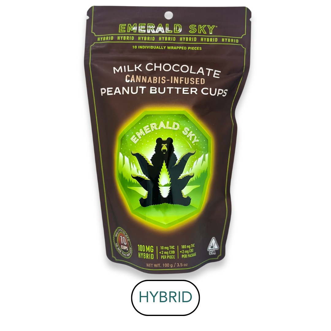 Emerald Sky - Peanut Butter Cups Hybrid - Milk Chocolate - 10pk - 100mg