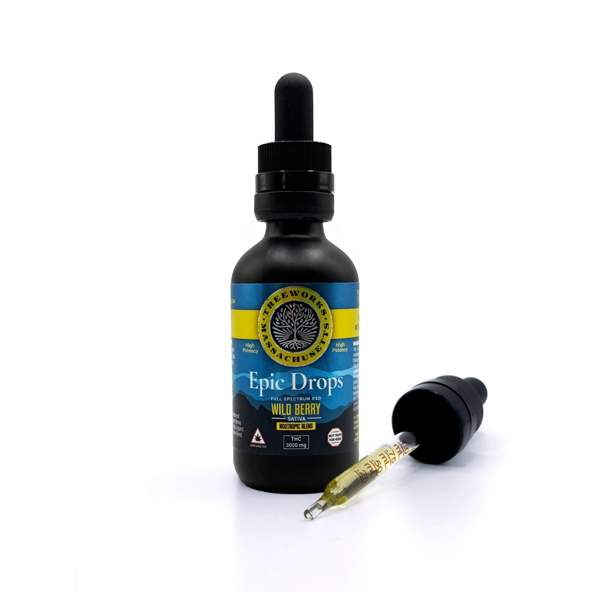 Treeworks Epic Drops Tincture 3000mg 60ml - Wildberry