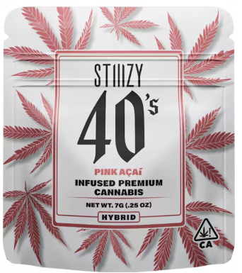 STIIIZY: Pink Acai 7g - 40's Infused Flower (H)