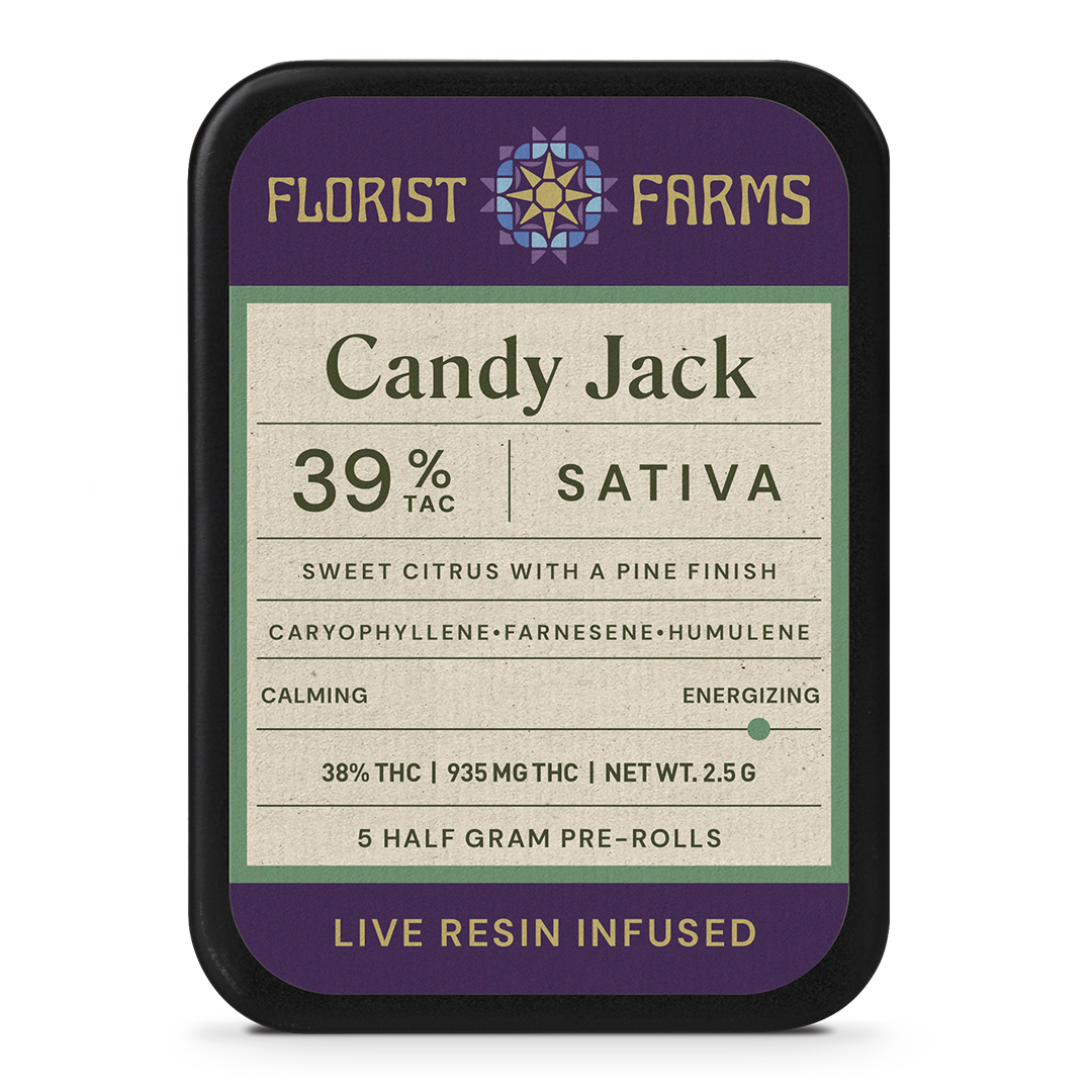 Candy Jack .5g Live Resin Infused Prerolls 5 Pack | Florist Farms