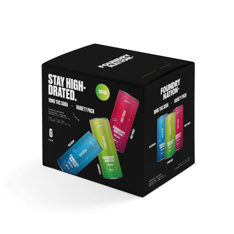 Foundry | THC Soda Sativa Variety Pack | 10mg