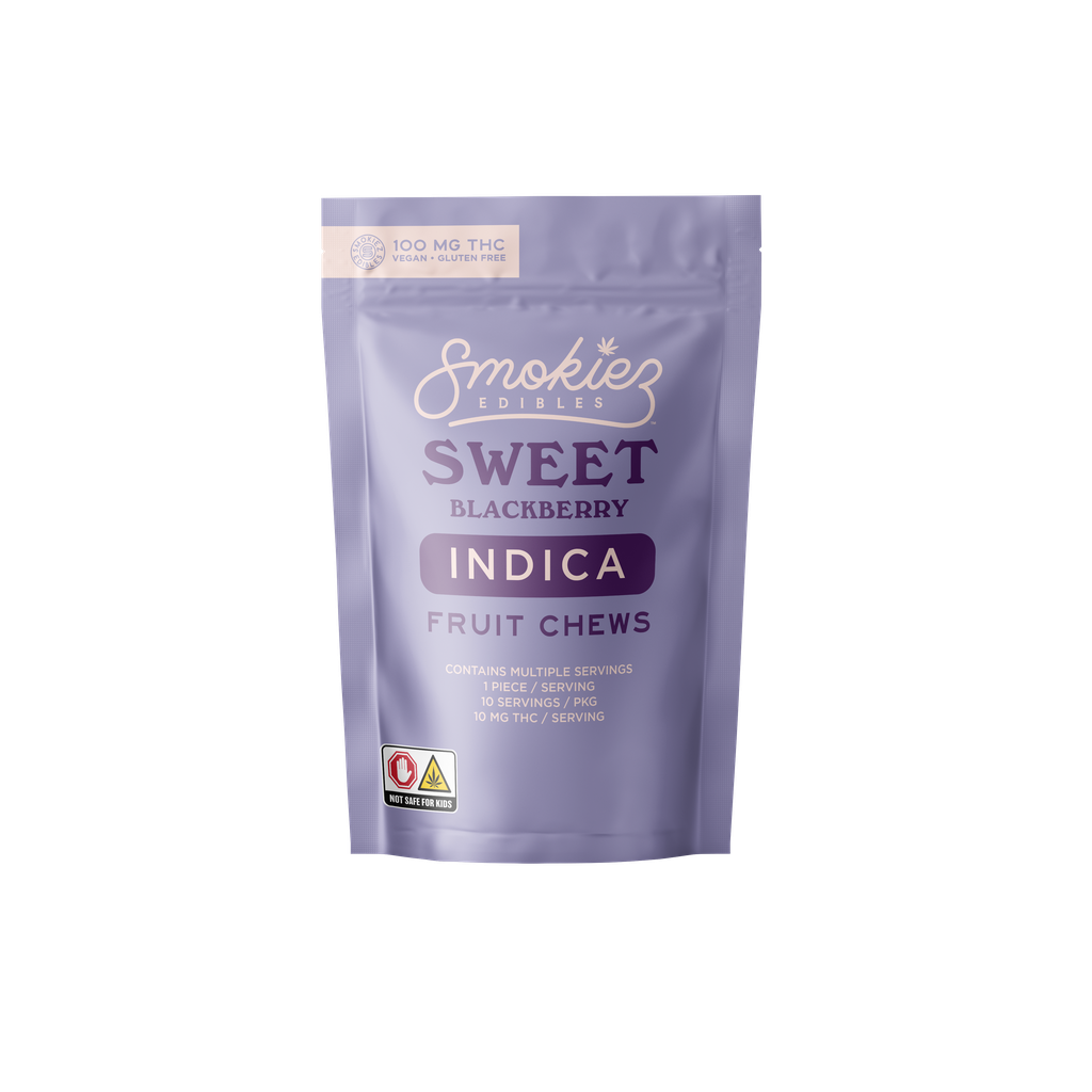 Smokiez 10pk Fruit Chews Blackberry