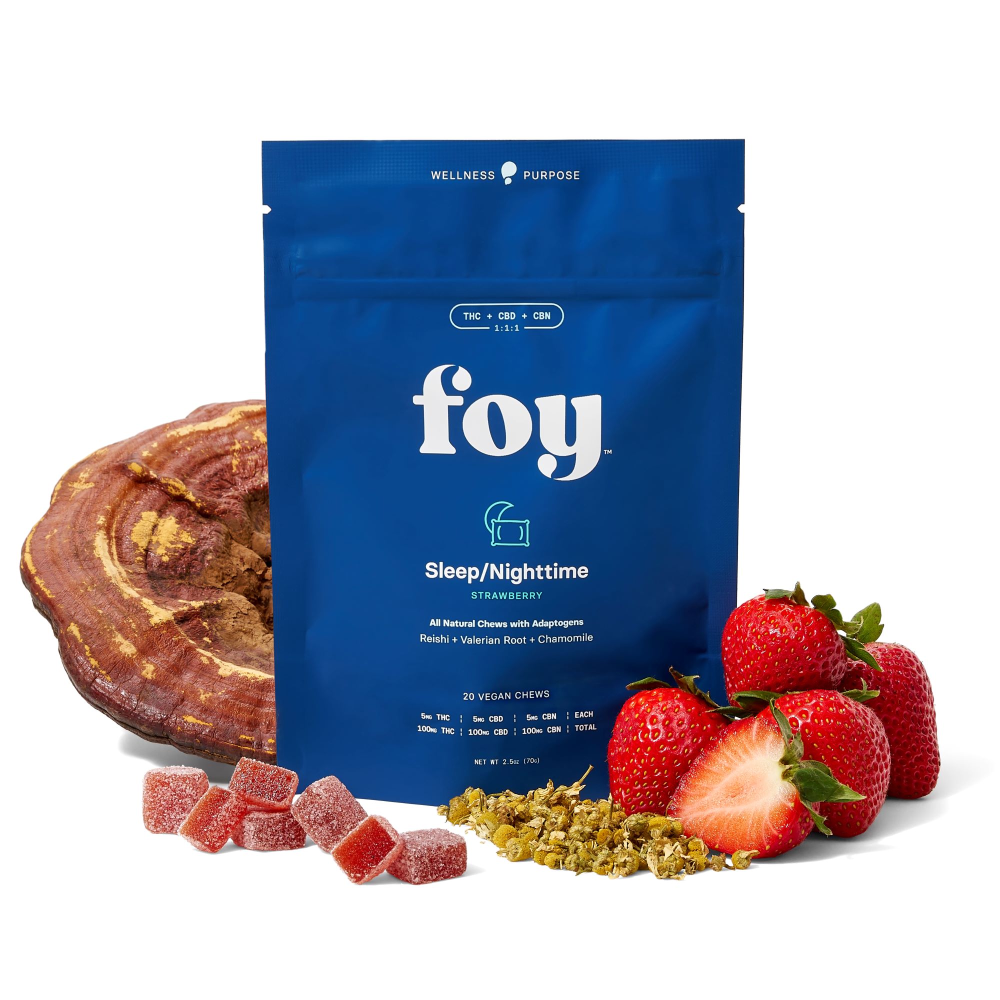FOY | Nighttime Chews 1:1:1 THC:CBD:CBN | 100mg