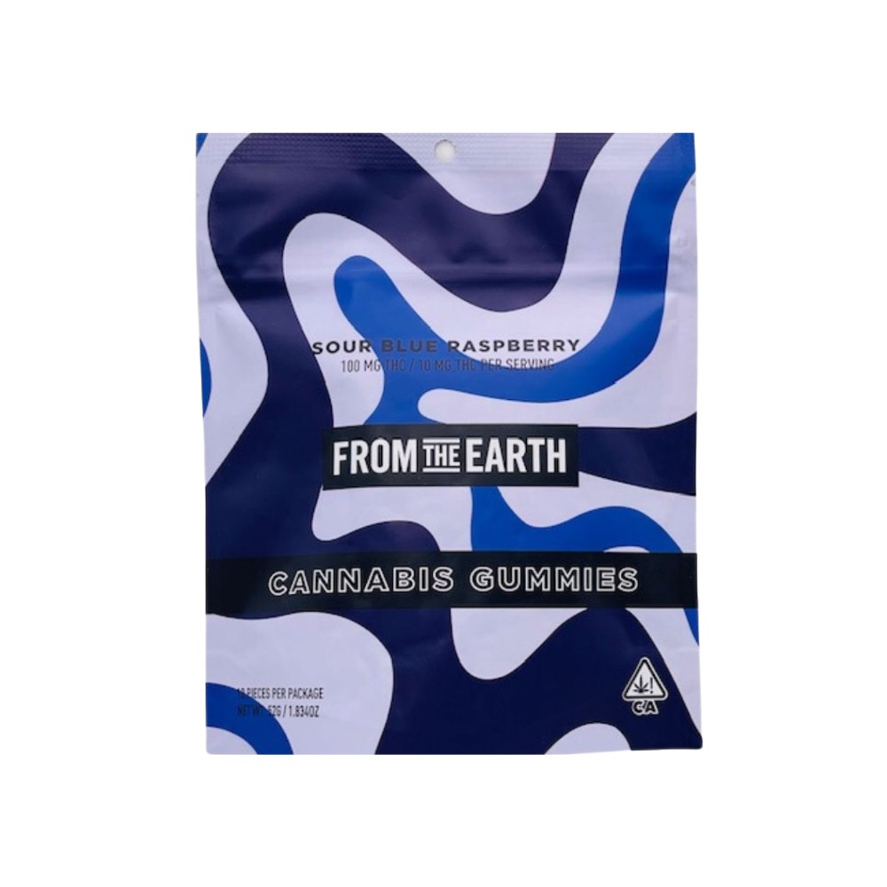 SOUR BLUE RASPBERRY 100MG - FROM THE EARTH