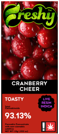 Cranberry Cheer, Live Resin + Botanical Terpenes, 1g