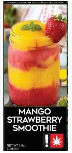 Mango Strawberry Smoothie, Live Resin + Botanical Terpenes, 1g